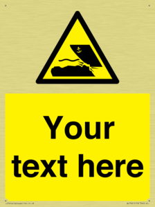 Custom Warning submerged objects in watercraft areas